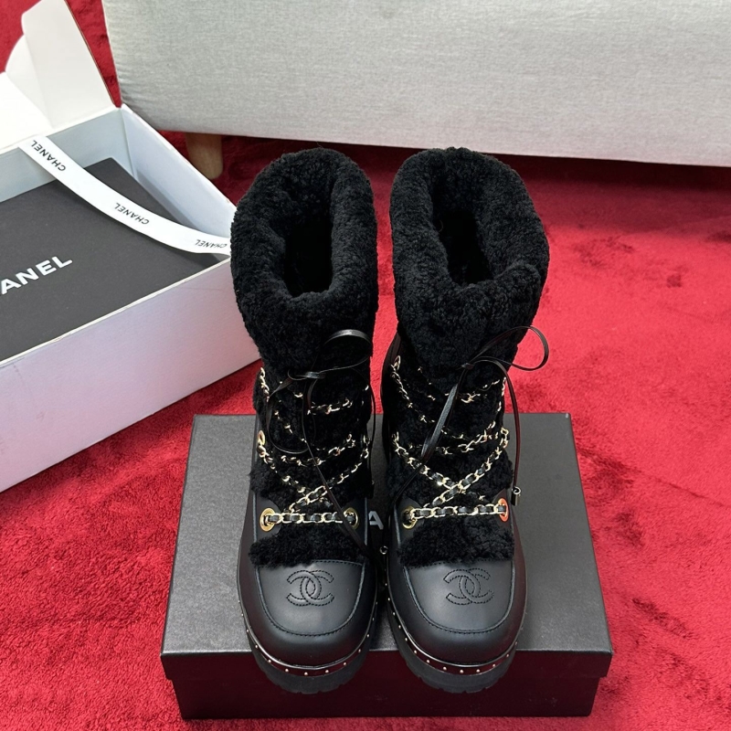 Ch*el leather shoes